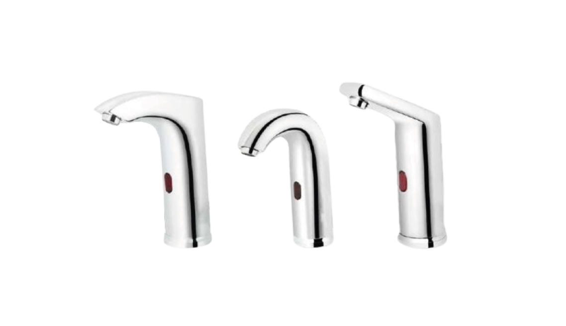 Fotoselli Çift Su Girişli Batarya Musluk Aparatları